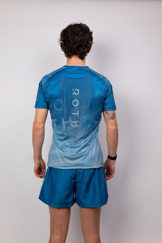 Surpas x ROTH Pace Shirt Unisex blau gestreift