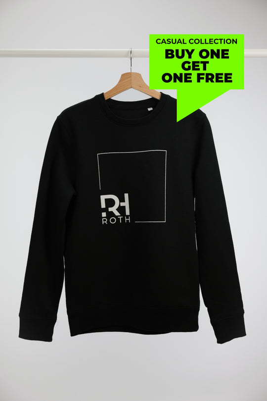 Unisex Casual Sweater RH/TRI Basic Line schwarz