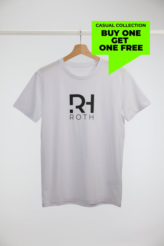 Unisex Casual T-Shirt RH/TRI Basic Line weiß