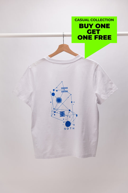 Frauen Casual T-Shirt Galaxy Blue