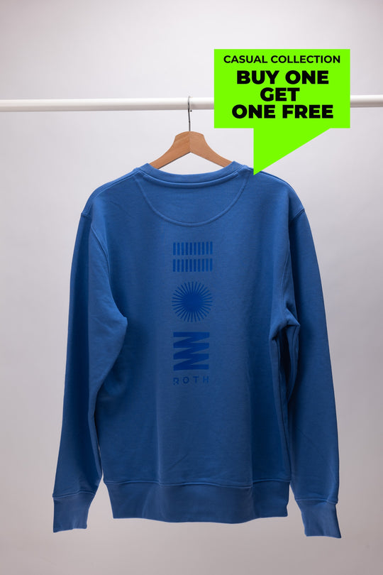Unisex Casual Sweater Heuberg Blue