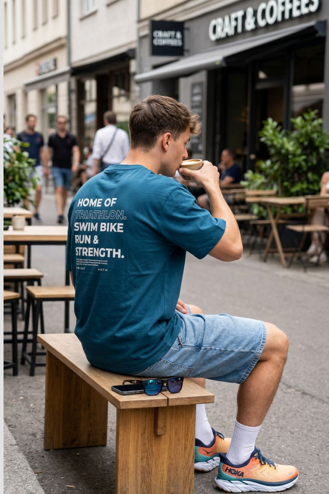 Unisex Casual T-Shirt HOME OF TRIATHLON