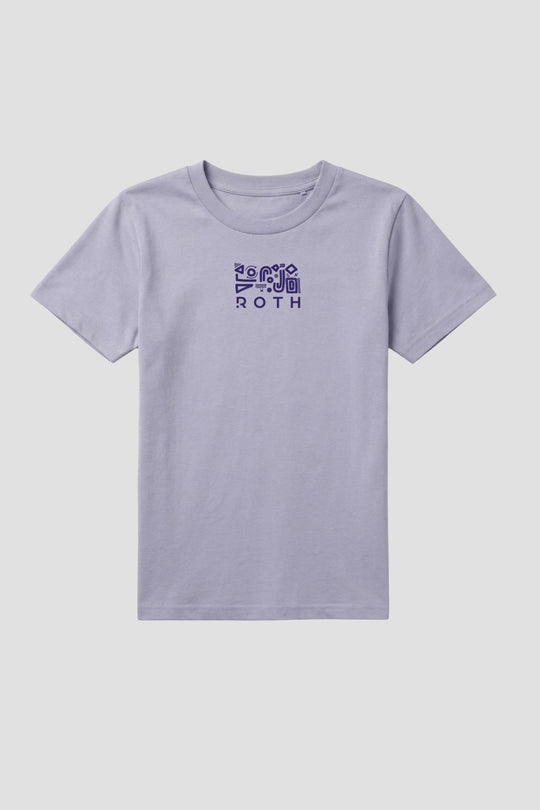 Kids Casual T-Shirt "Swim Bike Run" - lavender
