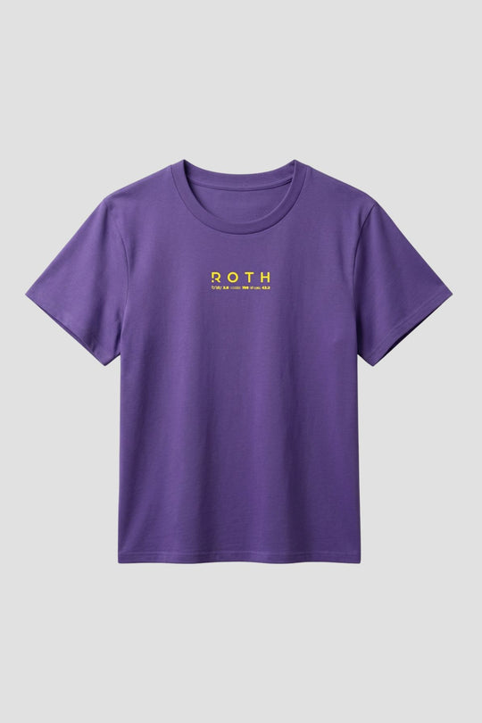Frauen Casual T-Shirt ROTH - purple/neon