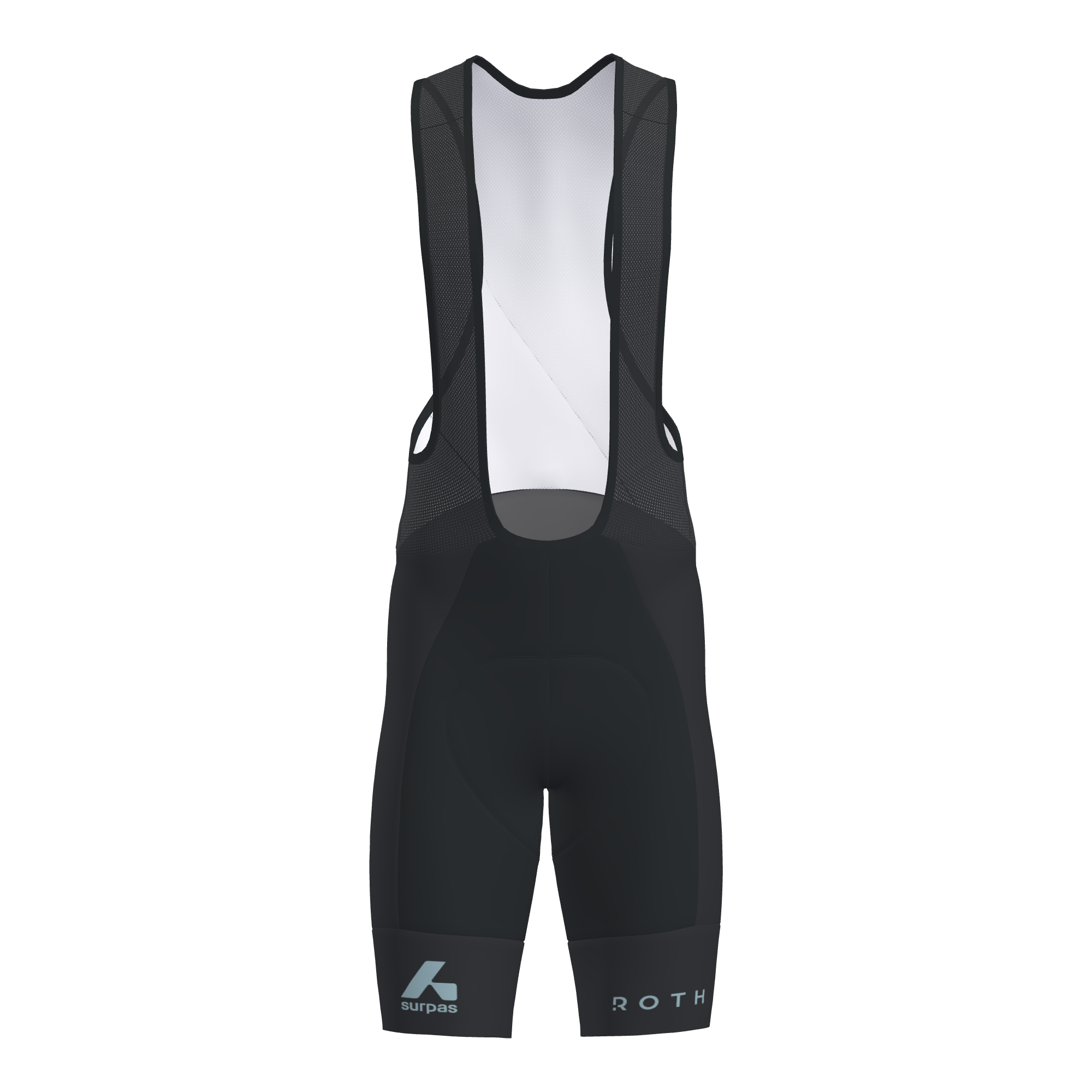 Surpas x ROTH Shift Bib Short Unisex C26 schwarz Vorderseite