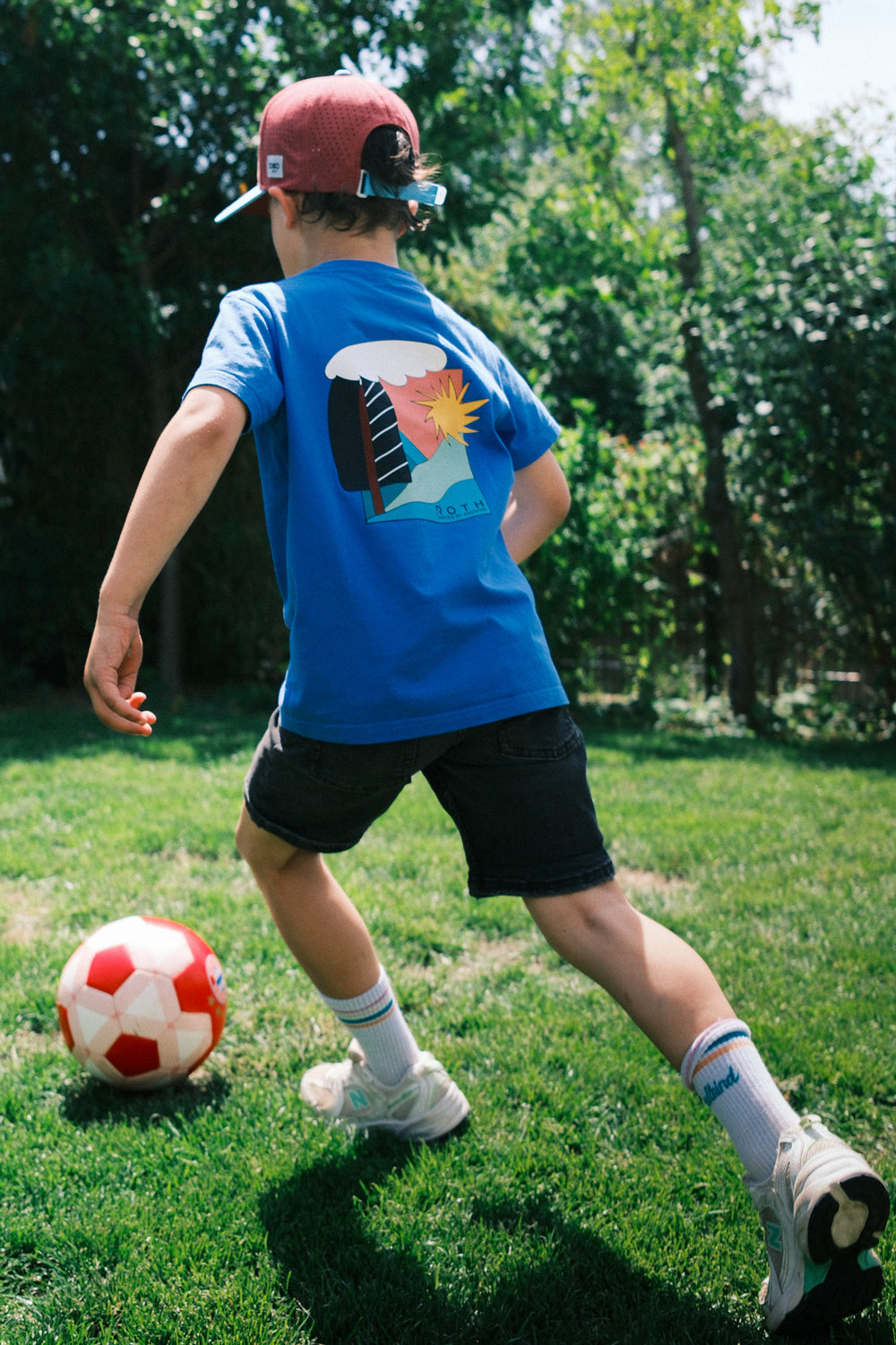 Kids Casual T-Shirt "Triathlon Landscape"