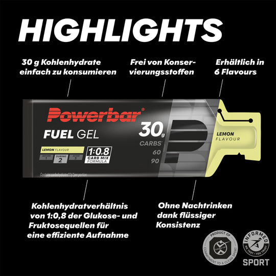 Powerbar Fuel Gel Lemon (4x)
