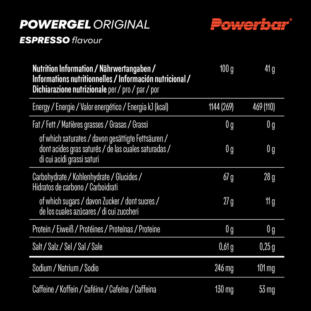 Powerbar PowerGel Original Espresso (4x)