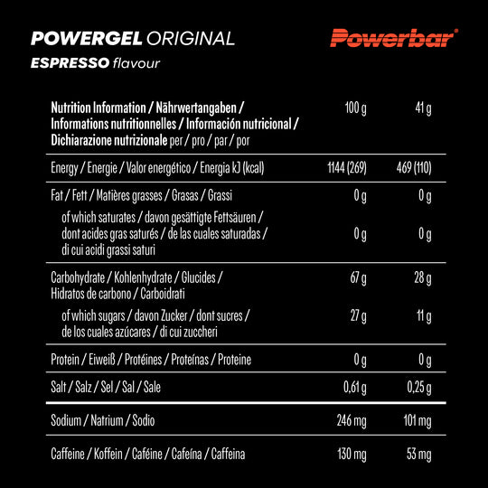 Powerbar PowerGel Original Espresso (4x)