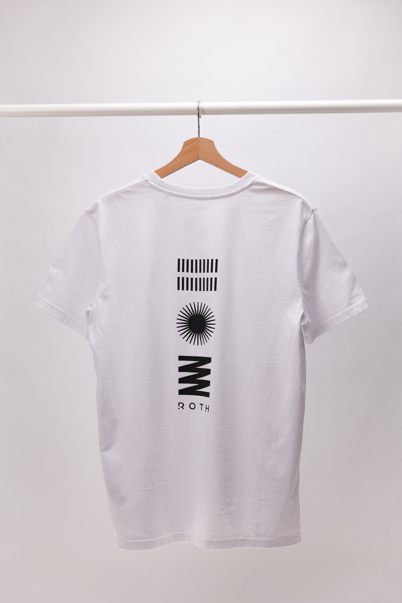 T-Shirt weiß Sunset Ride schwarz