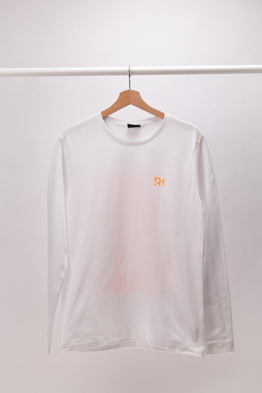 Unisex Casual Longsleeve Lasershow Neon Orange