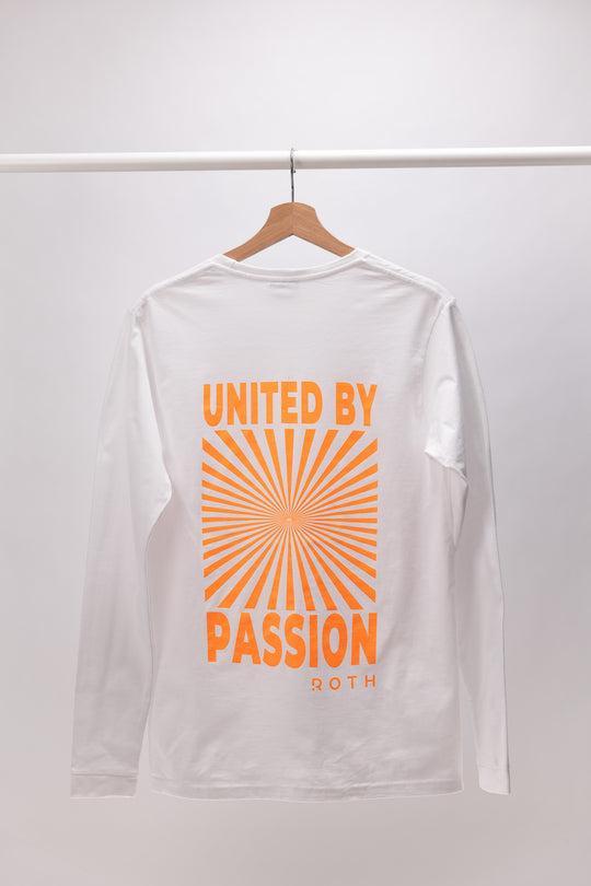 Unisex Casual Longsleeve Lasershow Neon Orange