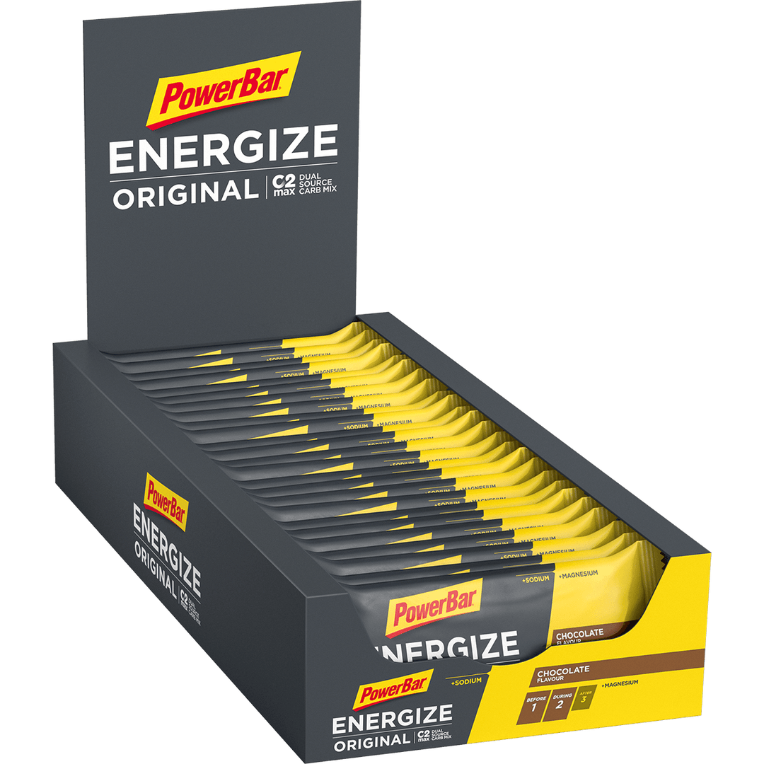 Powerbar Energize Original Box 15 Stück - Energieriegel mit Schokoladengeschack