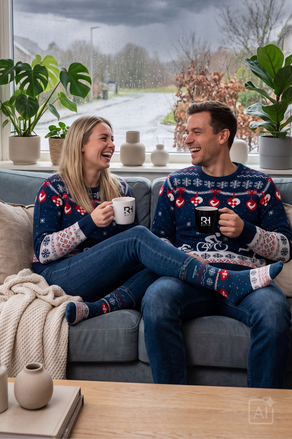 “Swim Bike Run” Christmas Sweater