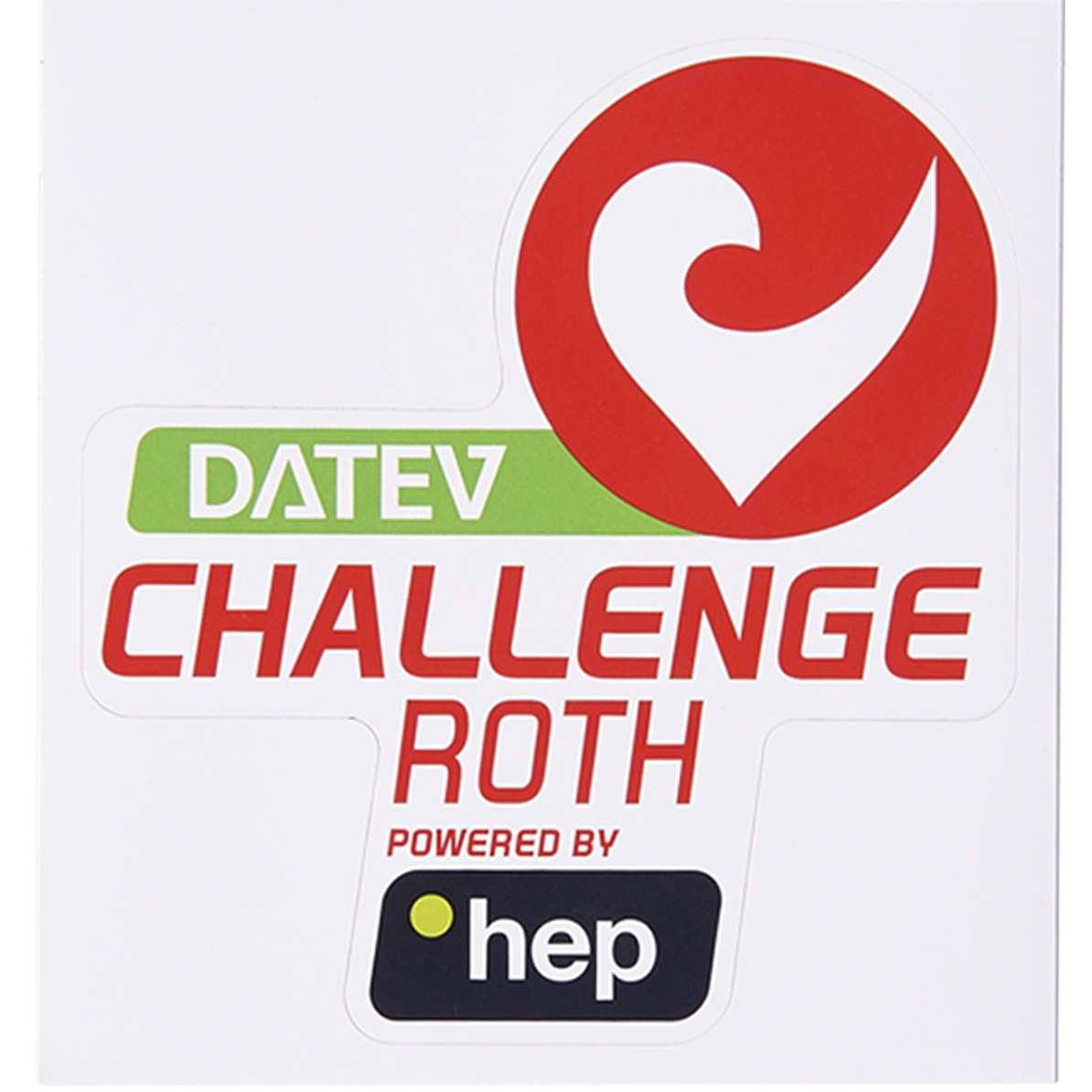 Aufkleber DATEV Challenge Roth powered by hep groß