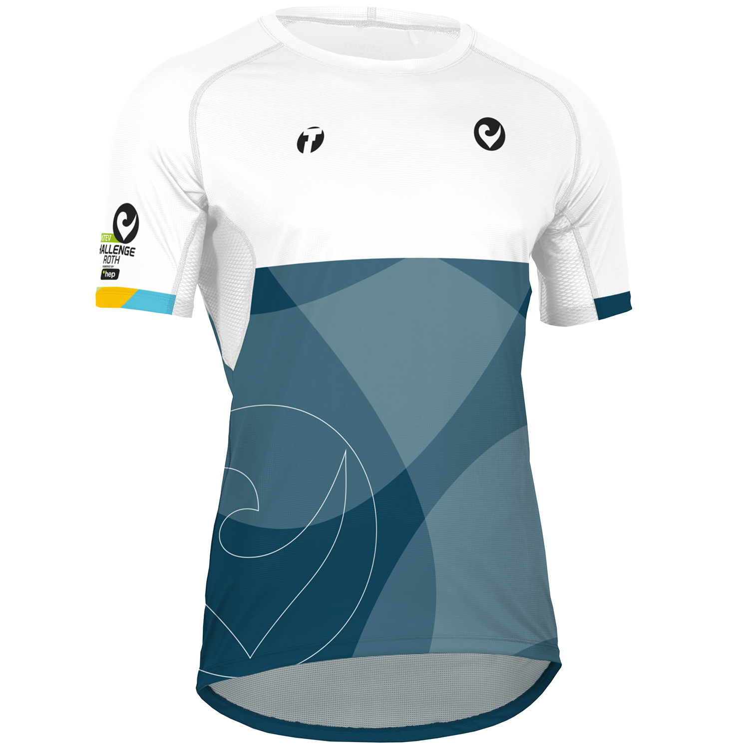 TRIMTEX T-Shirt Fast Farbe: Weiß/Blau / Größe: M