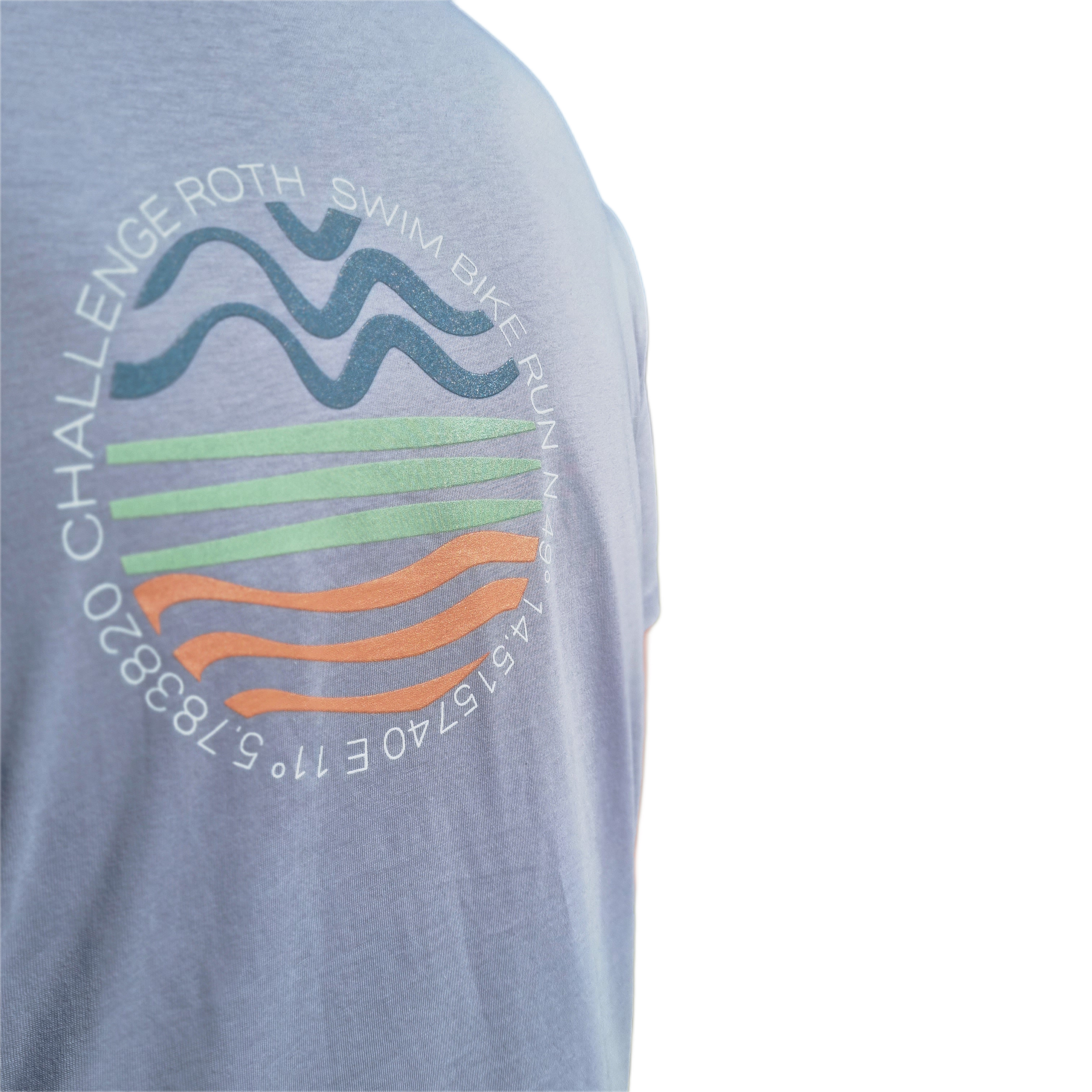 Unisex Casual T-Shirt Swim Bike Run lavender