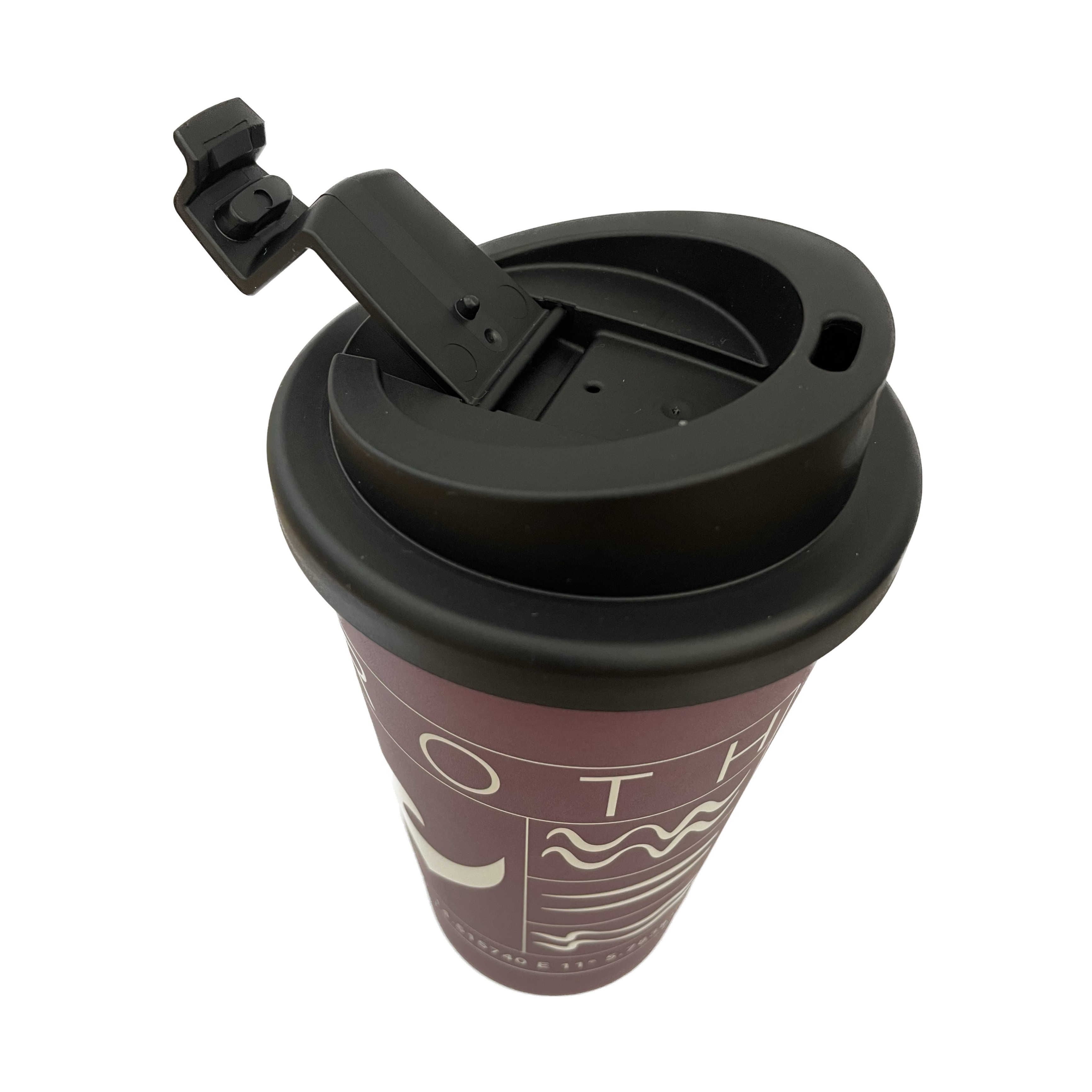 Kaffeebecher "Premium Deluxe" Challenge Roth / Coffee-to-go