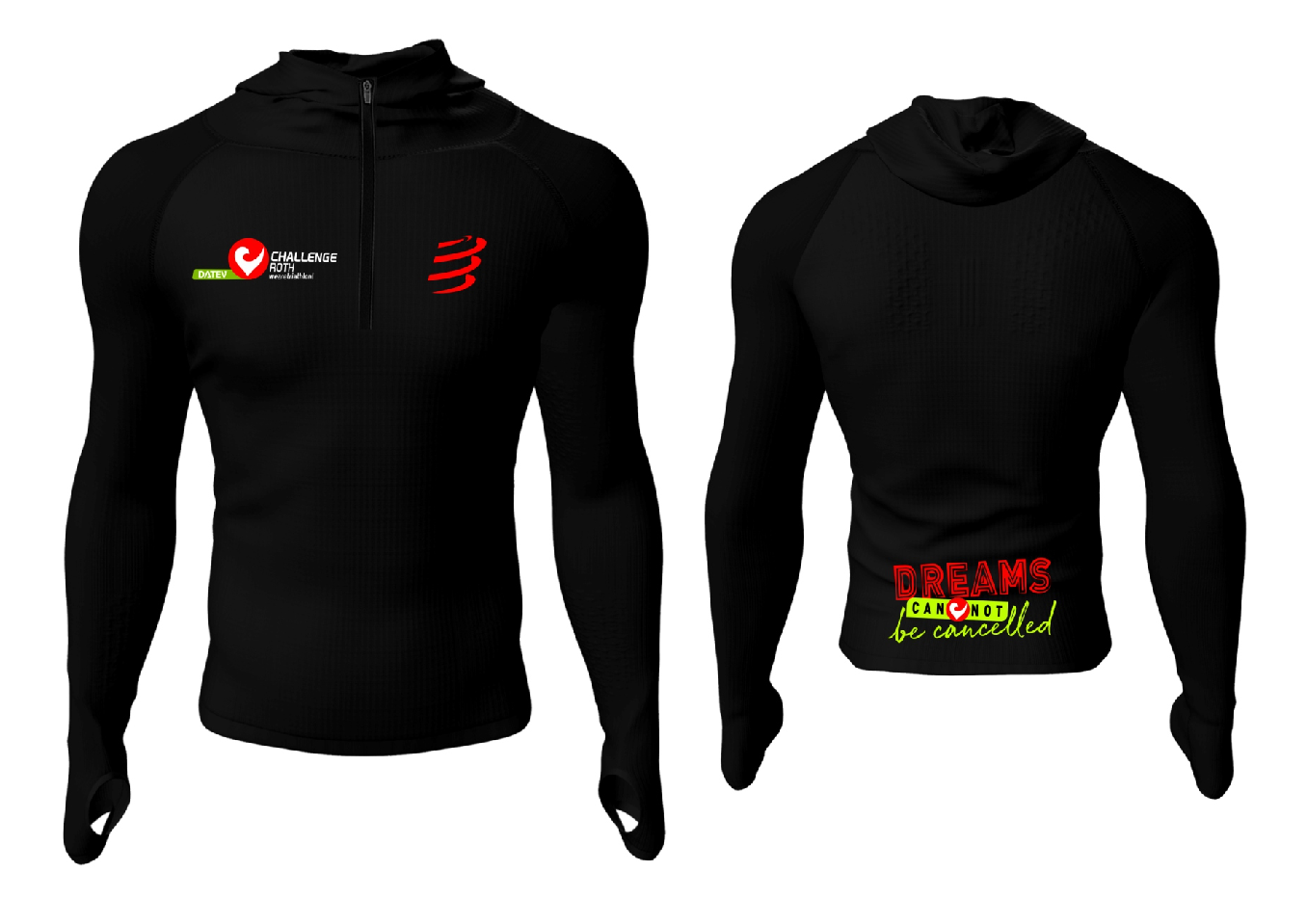 Thermo Seamless Zip Hoodie "Dreams can't be cancelled"